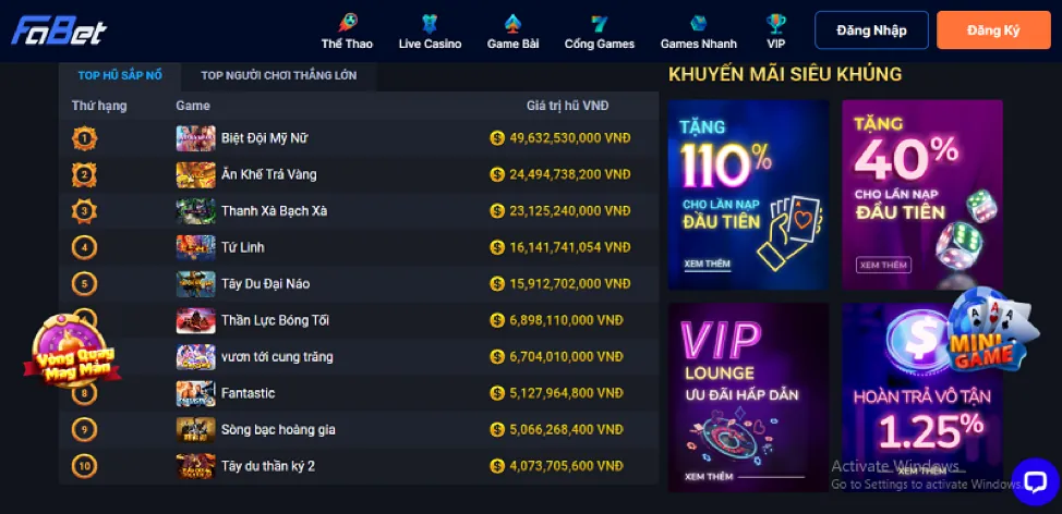 Game bắn cá và nổ hũ loto288 app